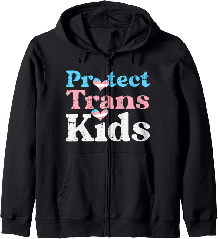 Protect Trans Kids Transgender Pride Flag LGBT Kapuzenjacke