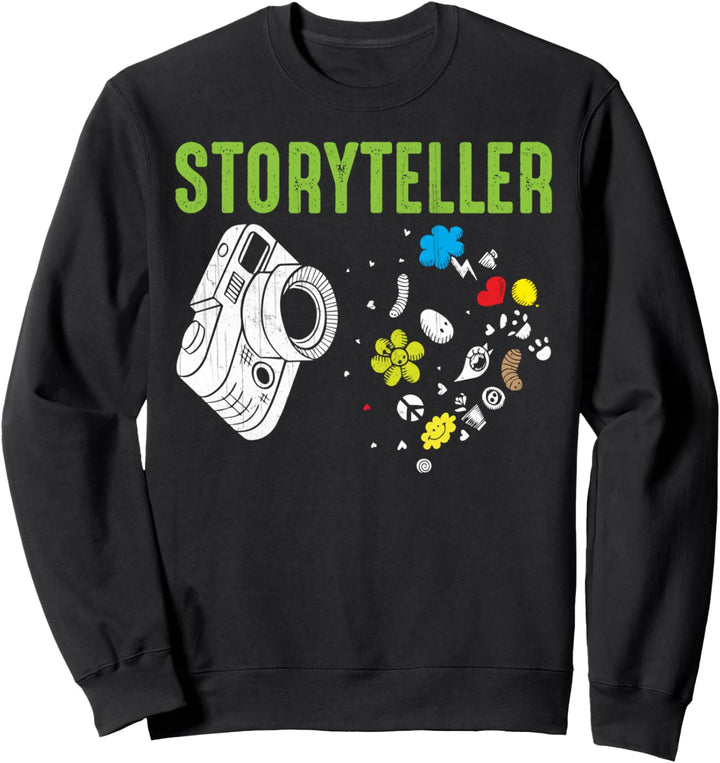 Cute Storyteller Photographer Camera Sweatshirt