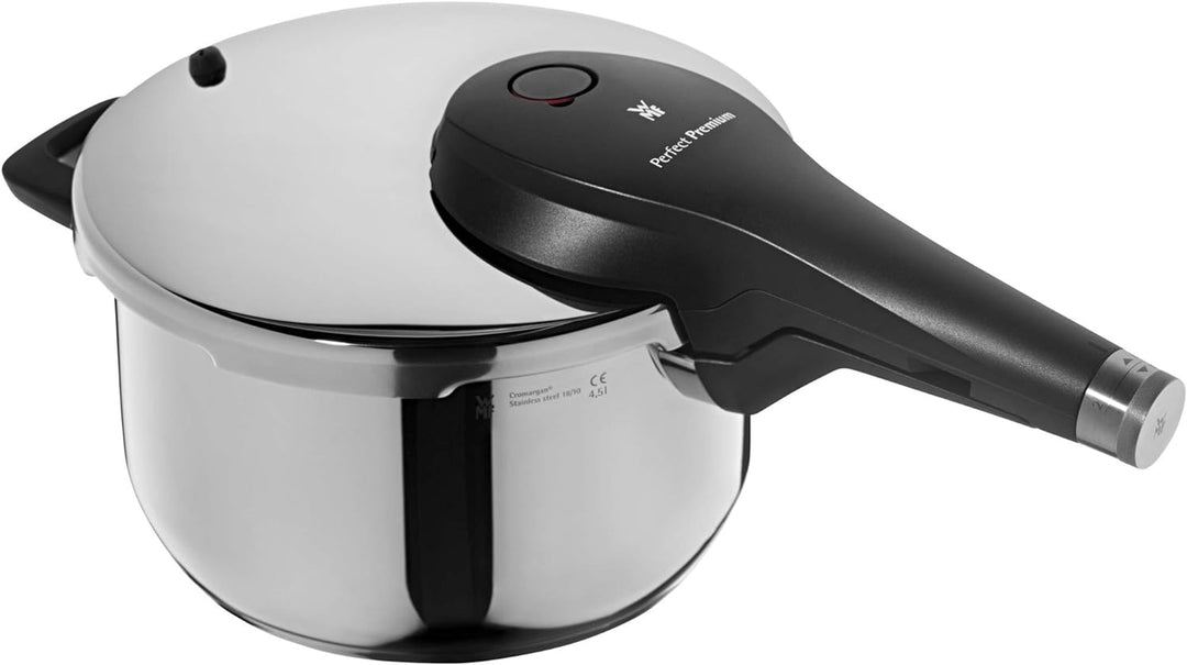 WMF Perfect Premium Schnellkochtopf Induktion 4,5l, Dampfkochtopf 22 cm, Cromargan Edelstahl poliert