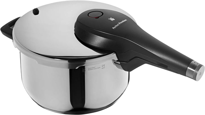 WMF Perfect Premium Schnellkochtopf Induktion 4,5l, Dampfkochtopf 22 cm, Cromargan Edelstahl poliert