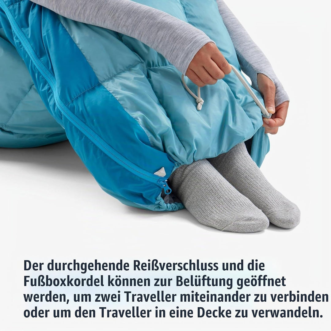 Sea to Summit Traveller Daunenschlafsack Decke Regular 45 Grad, Regular 45 Grad