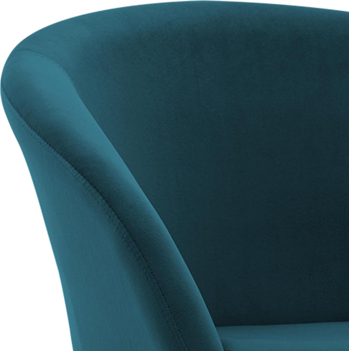 Duhome Schminkstuhl Höhenverstellbar, Lounge Sessel aus Samt Drehbar Cocktailsessel Drehstuhl mit Ar