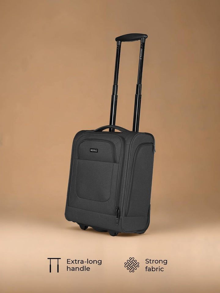REDOLZ Underseater CABIN XS-Handgepäck-Trolley mit 2 Rollen & Liquid-Bag | 34 x 20 x 43 cm | Weichsc