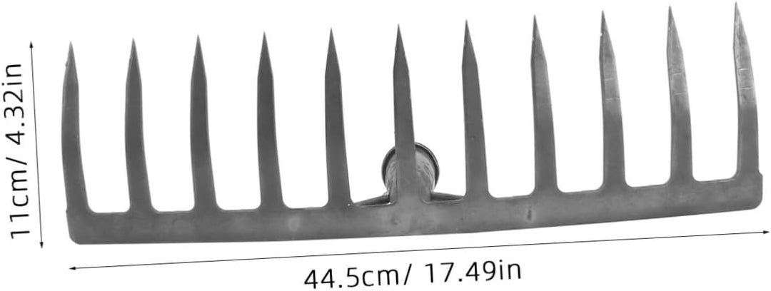 Cabilock Gartenrechenkopf 2 Stücke Garten Rechen Rasenrechen Breite Harke Laubrechen Eisen Rake Rech