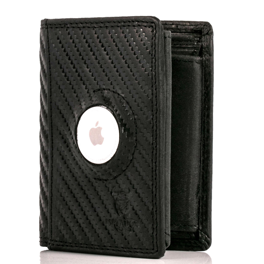 MATADOR Portmonee Herren Leder kompatibel mit Apple Airtag | Geldbeutel Portemonnaie Herren Geschenk