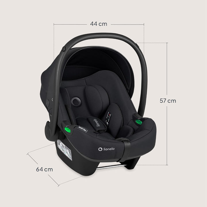 Lionelo ASTRID i-Size Baby Autositz 40-87 cm, Babyschale Gruppe 0+, Rückwärtsgerichtete Montage, 3-P
