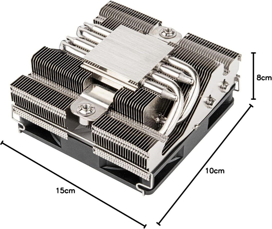 SILVERSTONE Technology SST-HYH90-ARGB - Hydrogon H90 Horizontaler CPU-Kühler mit 4 Wärmerohren und 9