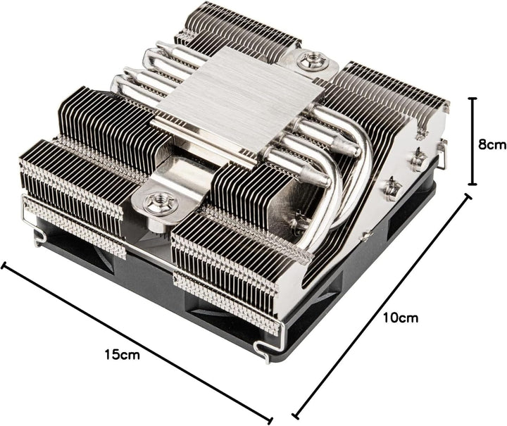 SILVERSTONE Technology SST-HYH90-ARGB - Hydrogon H90 Horizontaler CPU-Kühler mit 4 Wärmerohren und 9