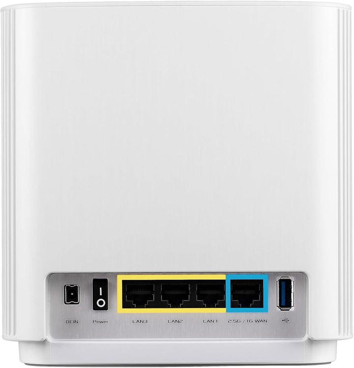 Asus ZenWiFi AX (XT8) Router Weiss kombinierbarer Router (Tethering als 4G und 5G Router-Ersatz, Ai