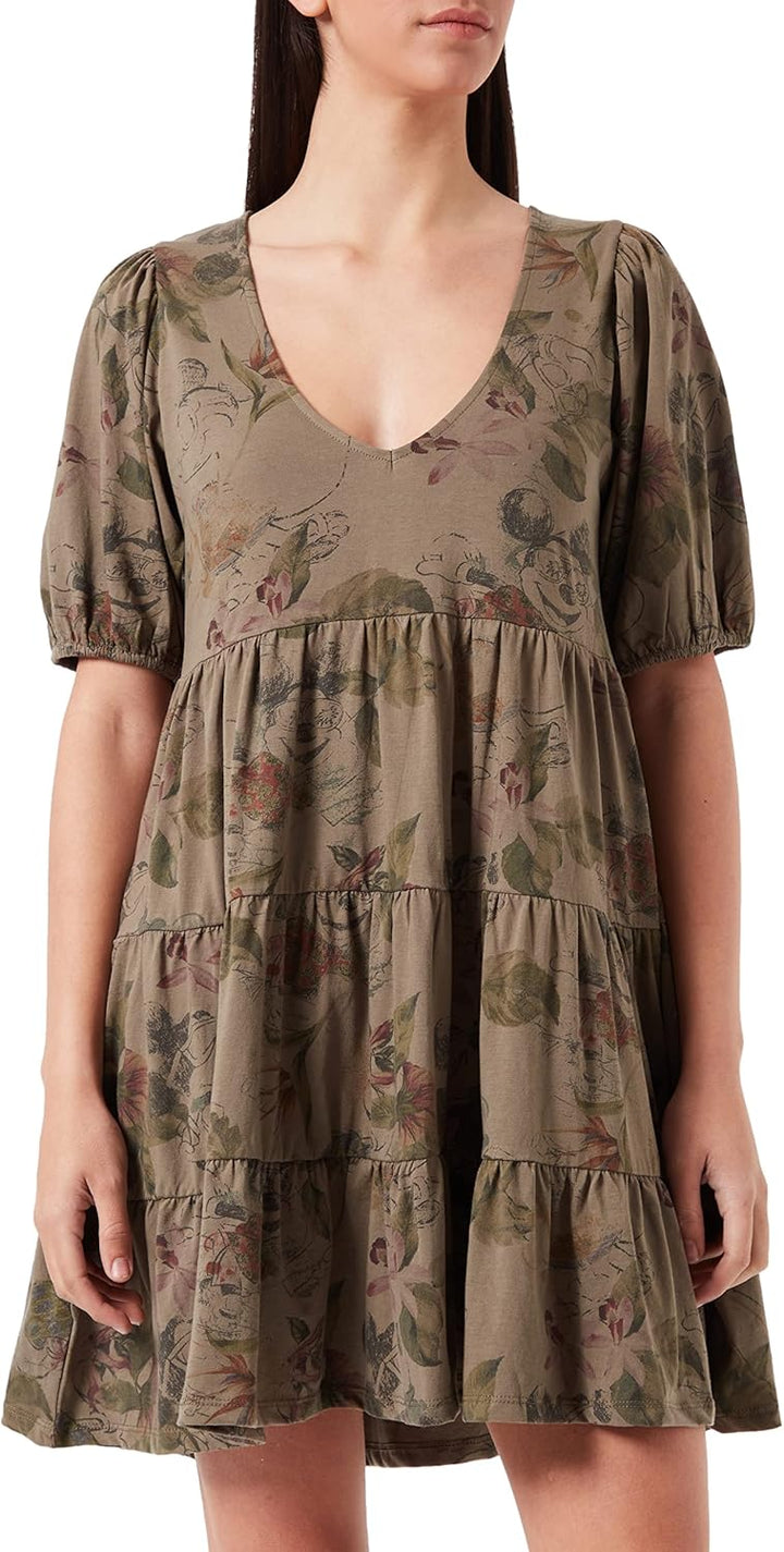 Desigual Damen Vest_nagore Lässiges Kleid XS Grün, XS Grün
