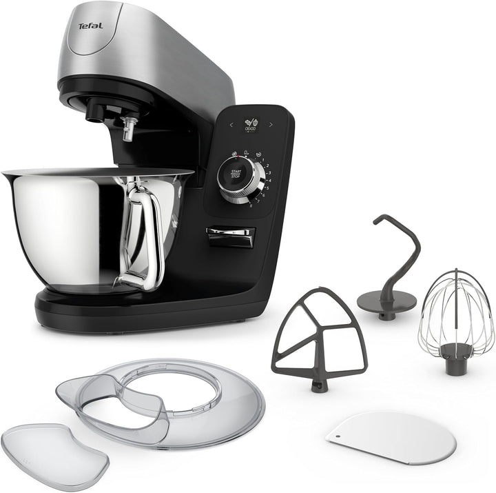 Tefal Coach Küchenmaschine, 1200 W, 8 Auto-Programme, inkl. Back-Zubehör und App, personalisiertes E