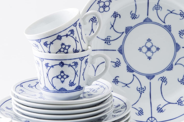 KAHLA 437513A75019X Blau Saks Salzstreuer | Gewürzstreuer mit Strohblumenmuster aus Porzellan, Salzs