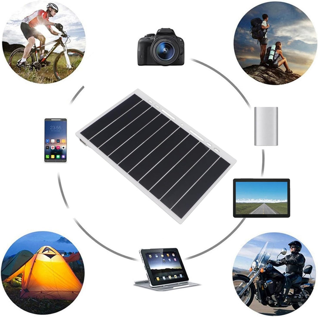 10W 5V 2A Solar Panel Ladegerät, Hochleistungsmonokristalline Silizium -Tragbar -Solar -Batterie -La