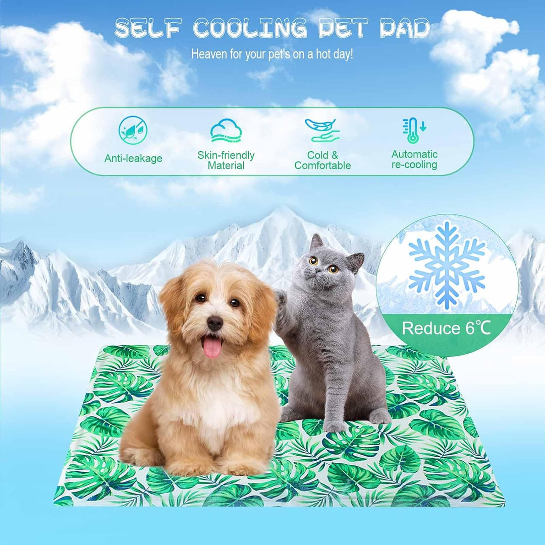Ninonly Kühlmatte Hund 50X65cm Kühlmatte für Hunde Katze Haustier Eismatte Selbstkühlende mit Ungift