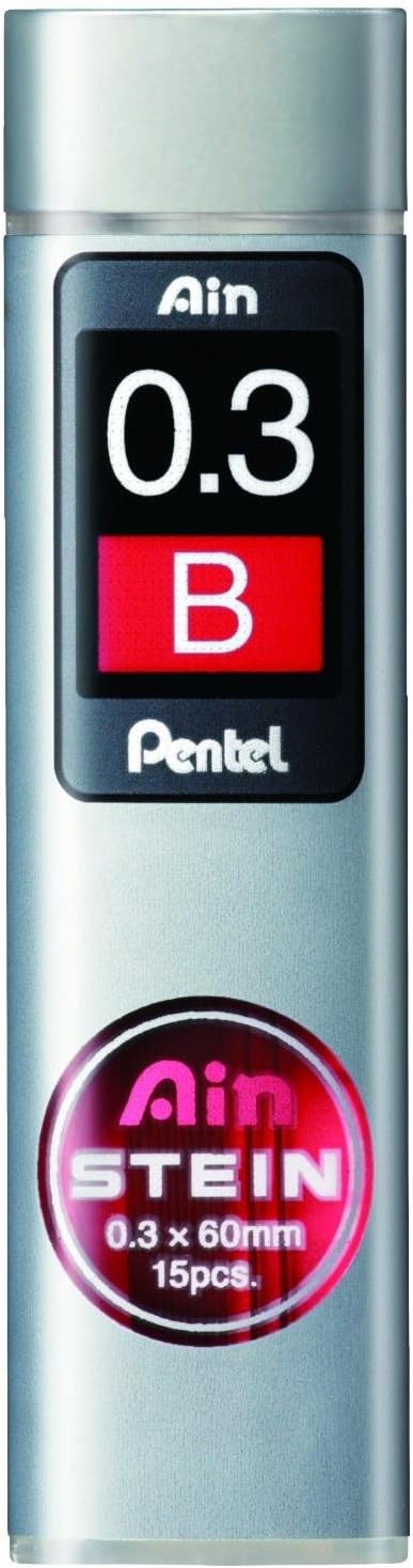 PENTEL AIN STEIN C273 Härtegrad B, 15 Minen, 0,3 mm, 5 Stück