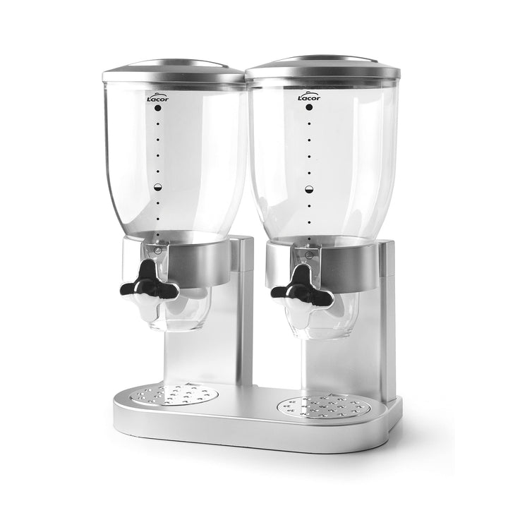 LACOR - 62596 - Spender für Getreide, trockene Früchte, Paste und Süssigkeiten, doppelter Behälter,