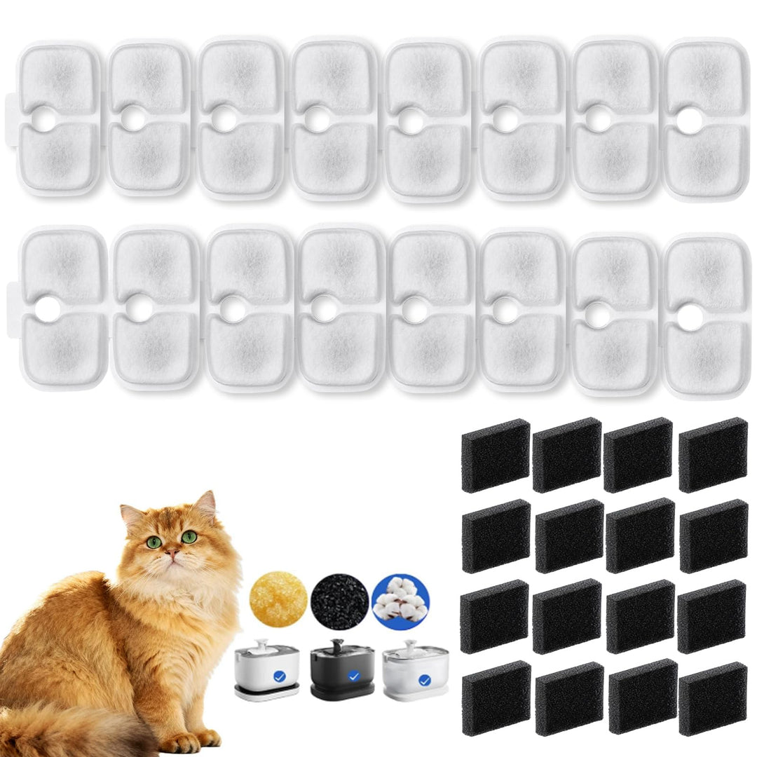 16 Stück Katzenbrunnen Filter für Petlibro Dockstream Trinkbrunnen PLWF005 / PLWF105 / PLWF115, Filt