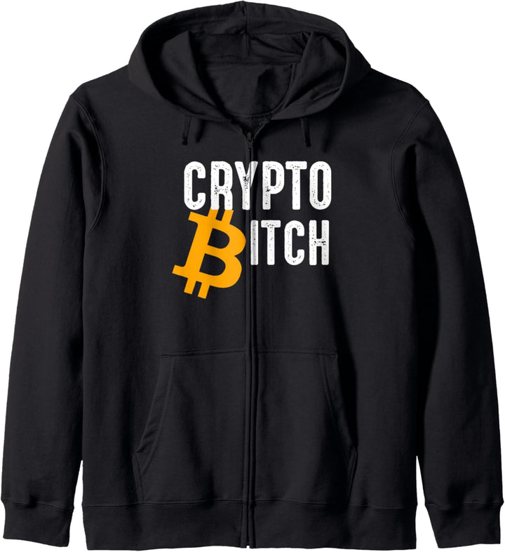 Bitcoin Crypto Bitch Meme Kapuzenjacke