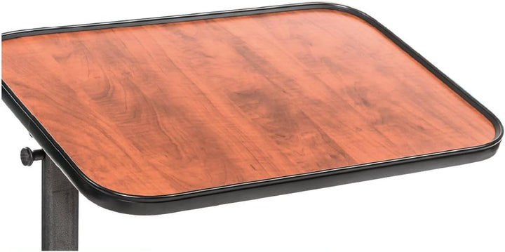 FabaCare Beistelltisch Luxus, stufenlos höhenverstellbarer Pflegetisch, Betttisch auf Rollen, Tisch