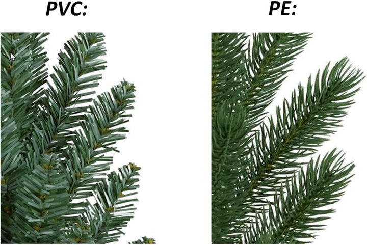 RS Trade HXT 15013 künstlicher Weihnachtsbaum 120 cm mit Schnee und Zapfen (Ø ca. 78 cm) ca. 500 Spi
