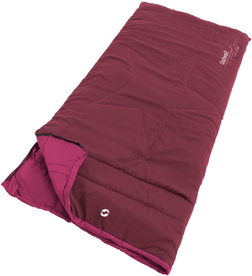 Outwell Jungen Champ Schlafsack, Dunkelrot, One Size