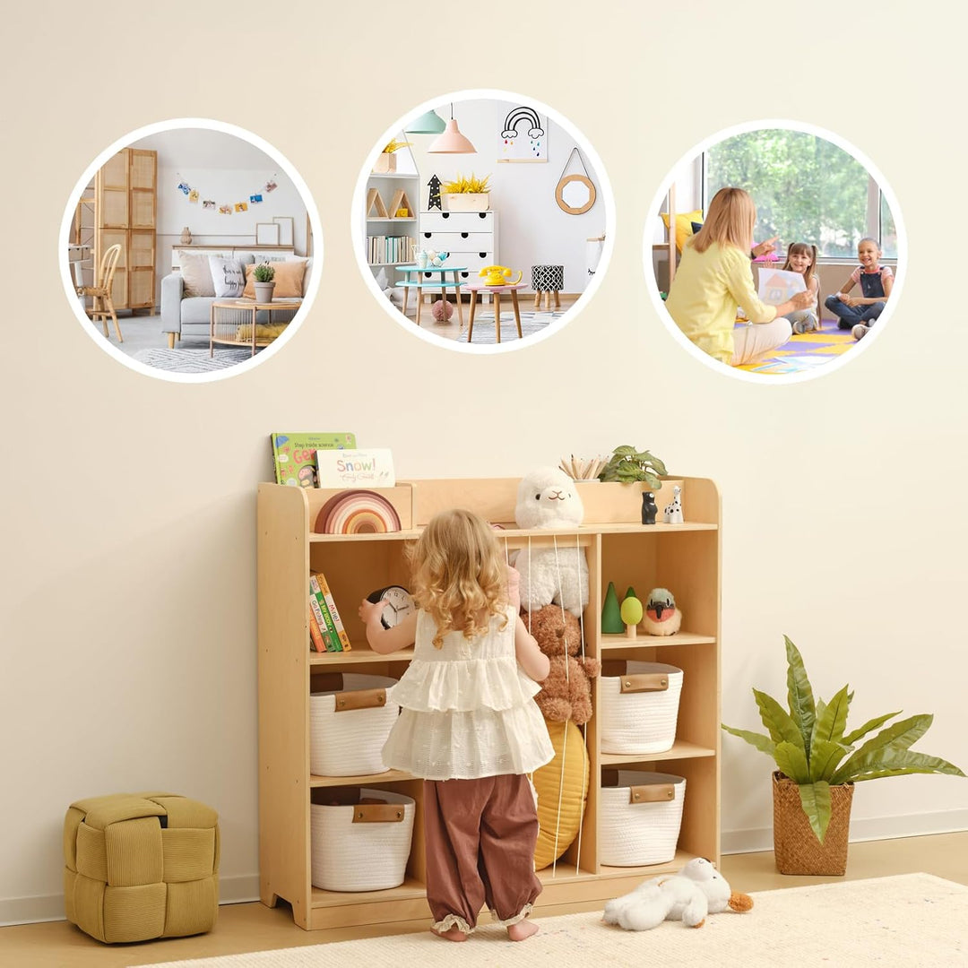 OOOK Kuscheltier Aufbewahrung, Plüschtier Stofftier Aufbewahrung Kuscheltiere, Kinderbücherregal und