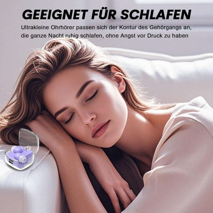 Unsichtbare kleine Schlaf Kopfhörer kabellos Bluetooth im Ohr Wireless in Ear Mini Kopfhörer Sleep E
