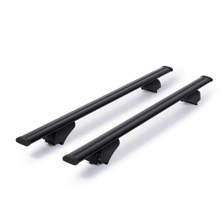 Dachträger passend für Renault Koleos ab 2008-2016 offene Dachreling 125 cm Schwarz, Querträger, Dac