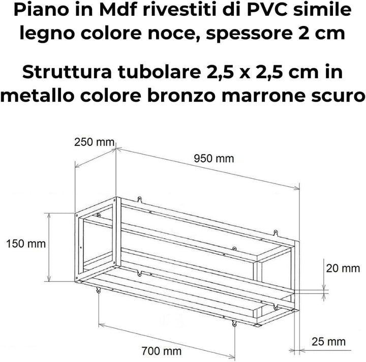 yelloo FLOWERS Hängendes Deckenregal mit Blumenketten für vertikale Garten Getränkehalter Flaschen B