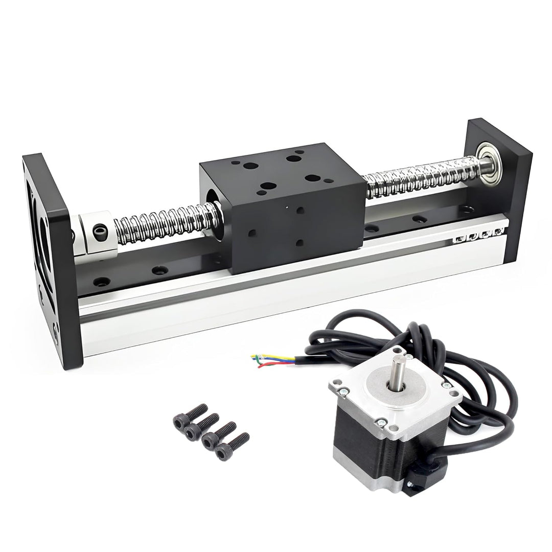 RATTMMOTOR 400mm Verfahrweg Länge Linear Schienenführung CNC Linearschlitten Tisch Lineartischantrie