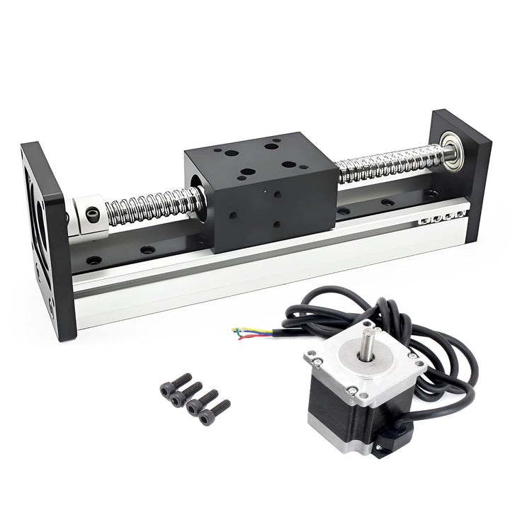 RATTMMOTOR 300mm Verfahrweg Länge Linear Schienenführung CNC Linearschlitten Tisch Lineartischantrie