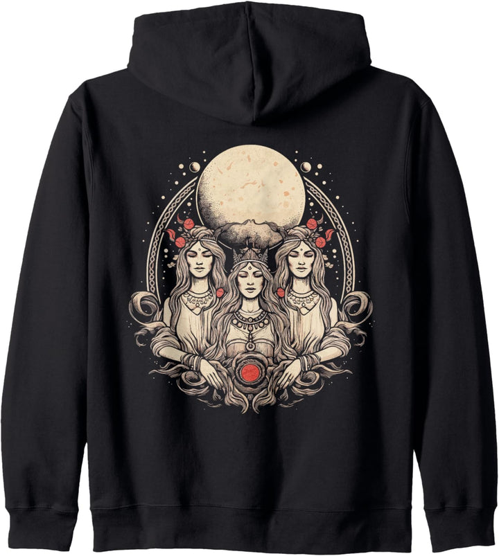 Hekate, Aspekt der drei Göttinnen von Wicca Kapuzenjacke