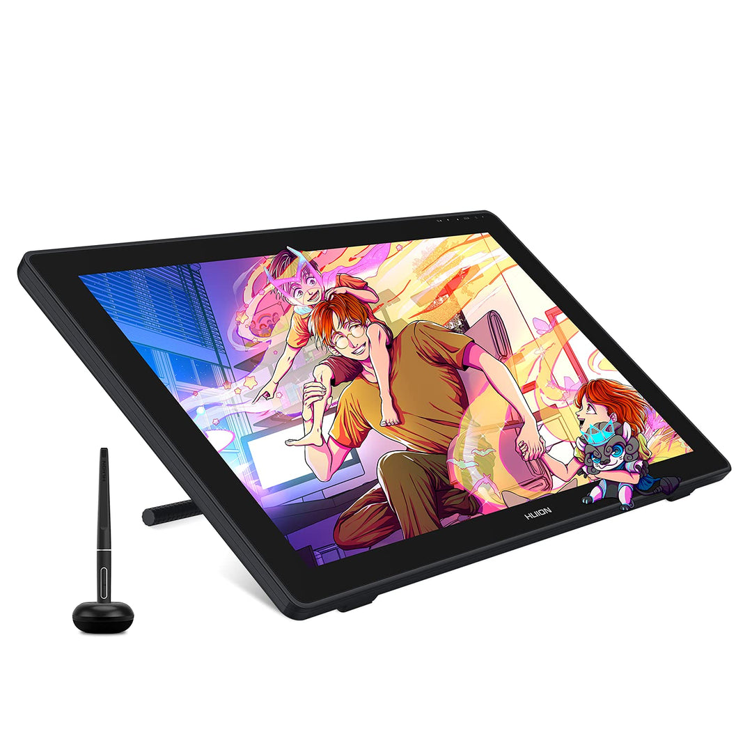 HUION Kamvas 24 Plus Grafiktablett mit Display, 23,8 Zoll volllaminierter QD LCD-Bildschirm aus ents