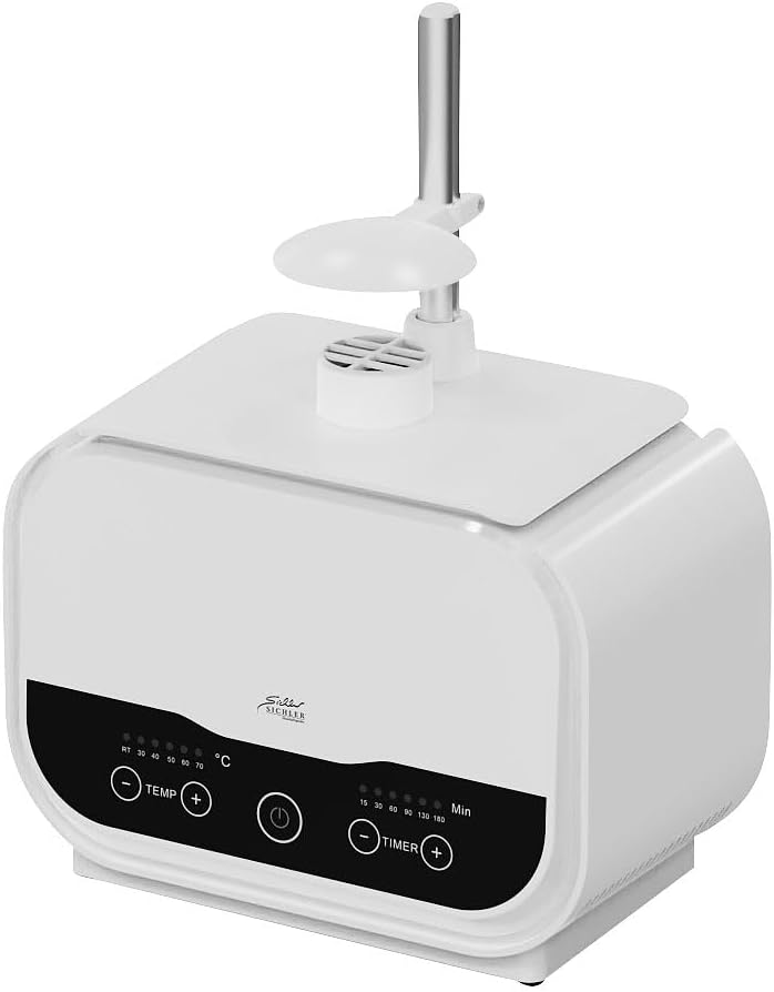 Sichler Haushaltsgeräte Hemdenbügler: Digitale 2in1-Bügelpuppe mit Warmluft-Gebläse, Timer, 1.200 Wa