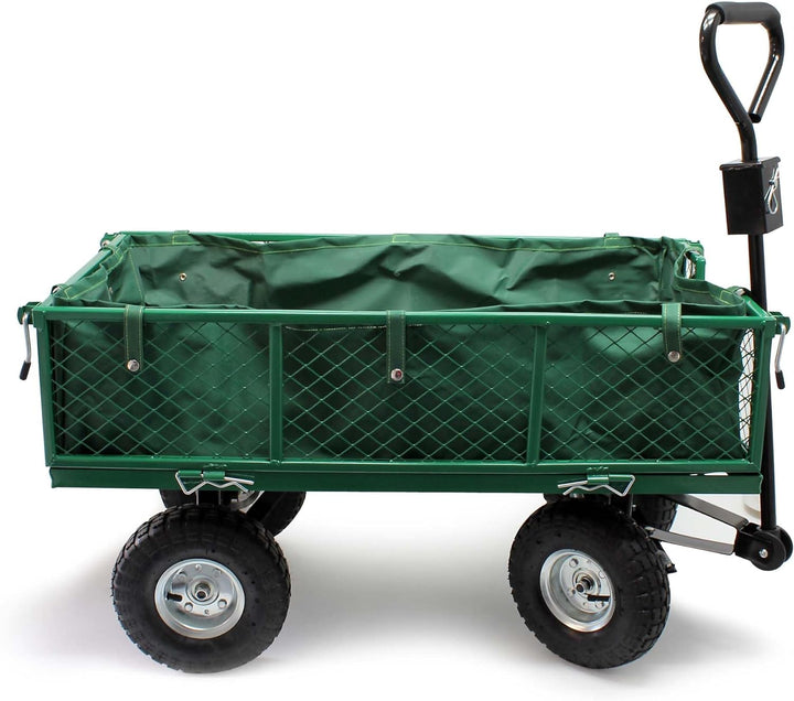 Transportwagen bis 300 kg mit Abnehmbarer Einlegeplane und Ablage