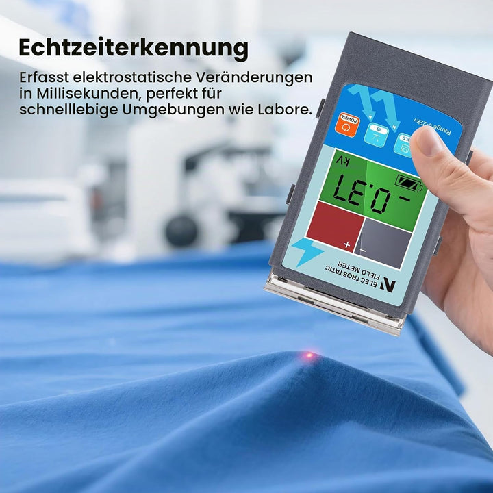 NEWTRY FMX003 Elektrostatischer Tester /Statischer Elektrizität Tester /Statisches Feldmessgerät /Lo