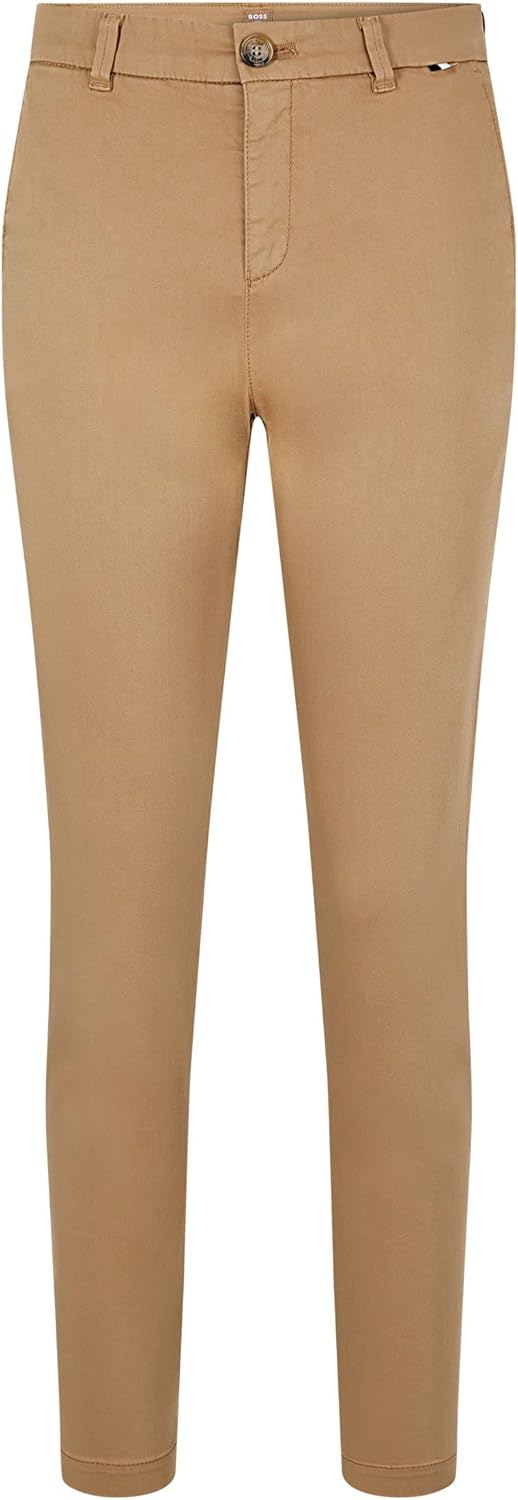 BOSS Damen Trousers 44 Beige, 44 Beige