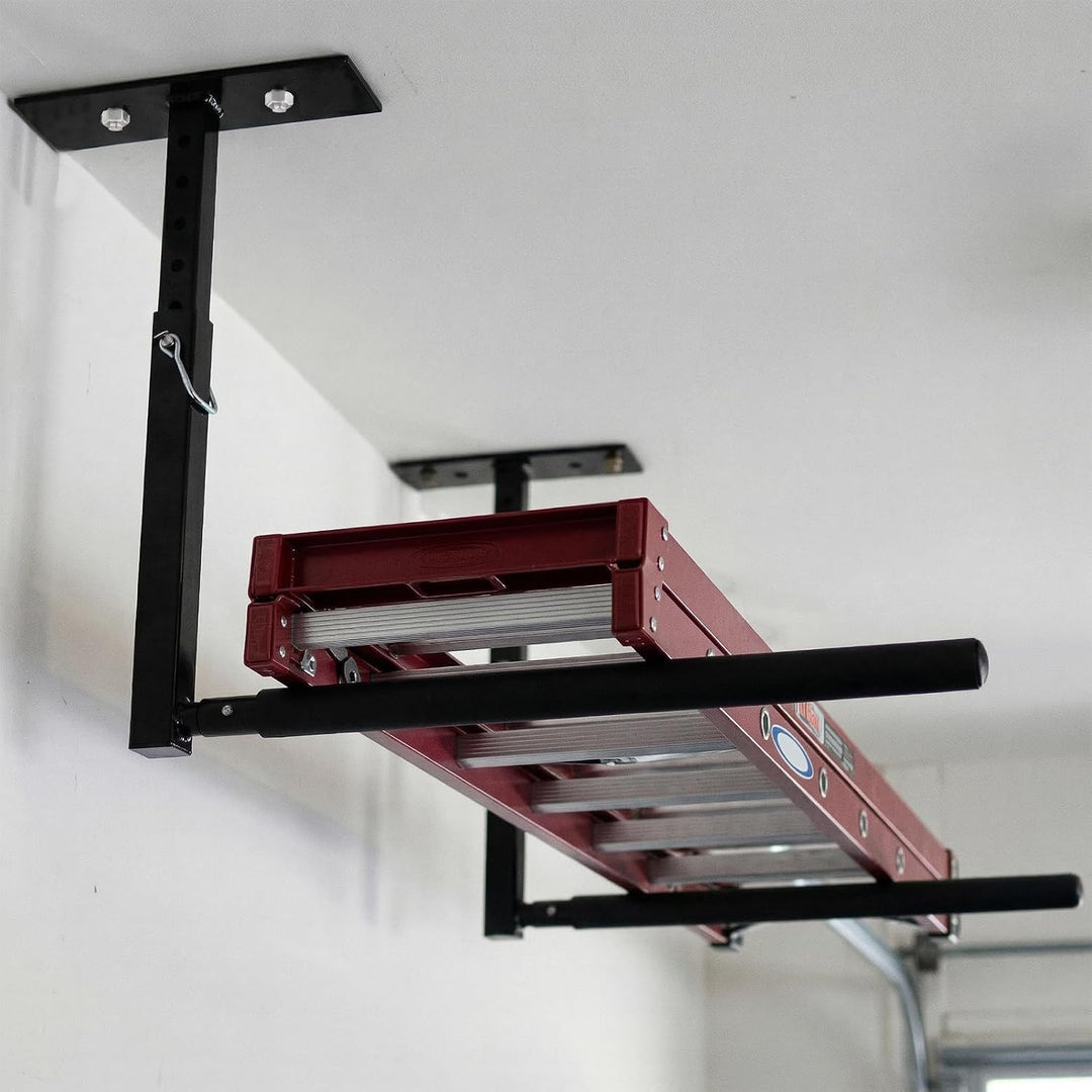 Deckenregal Hängeregal Höhenverstellbarer,2 Stück Verstellbares Überkopfleiterregal,dachbox wandhalt