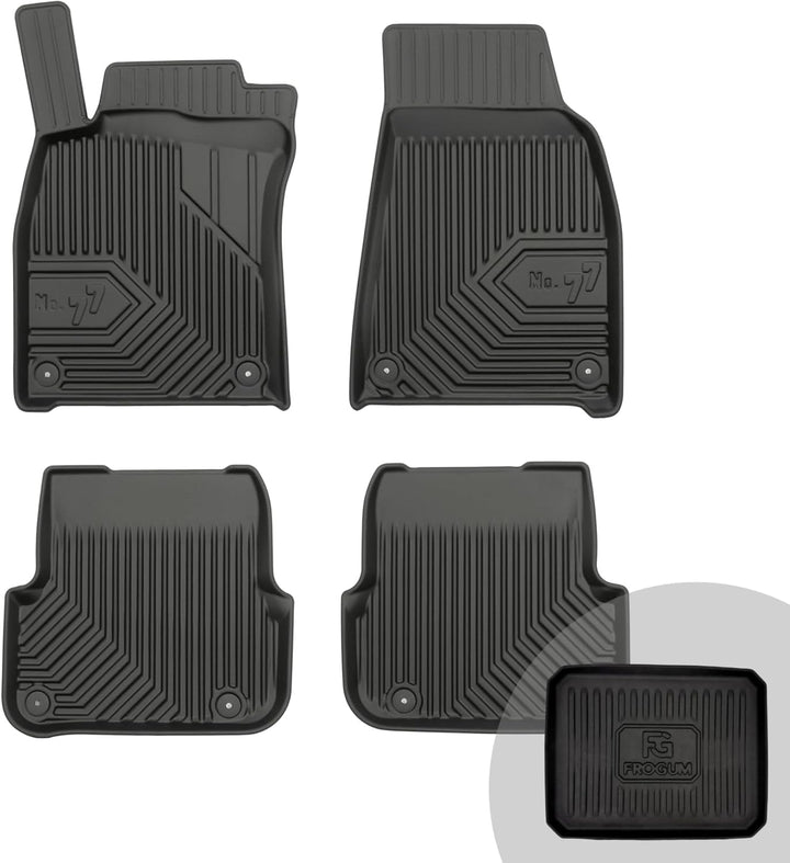 FROGUM No.77 Gummimatten Ganzjahresset von Auto Fussmatten Autofussmatten für Audi A6 C6 2008-2011 |