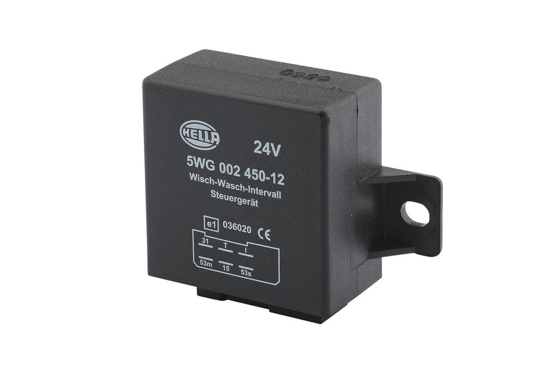 HELLA - Relais, Wisch-Wasch-Intervall - 24V - 6-polig - mit Halter - 5WG 002 450-121