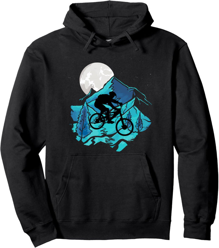 MTB Downhill Mountainbike Mountain Bike Mountainbiker Pullover Hoodie