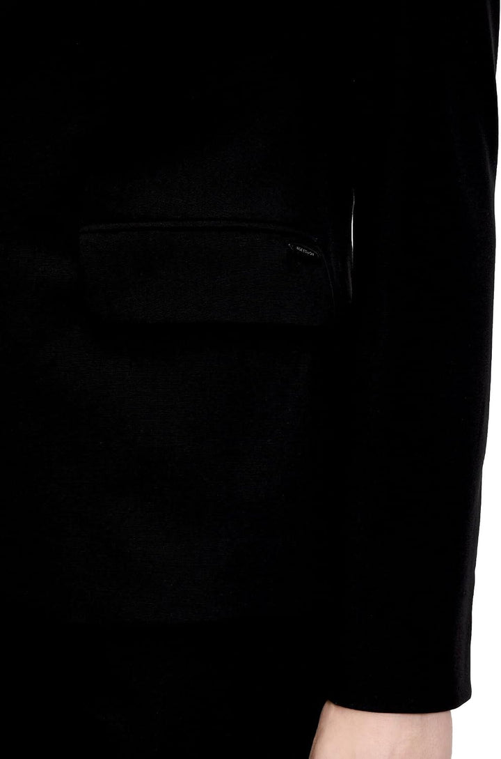 Betty &amp; Co Damen Klassischer Blazer mit Taschen 38 Schwarz, 38 Schwarz