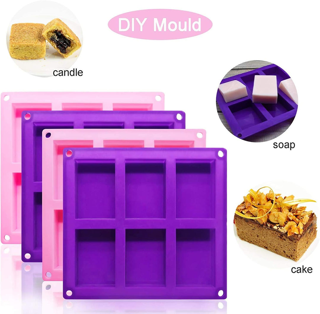 seifenformen silikon, hausgemachte seifenform, silikonform seife, Rechteckige formen for Kuchen, Bro