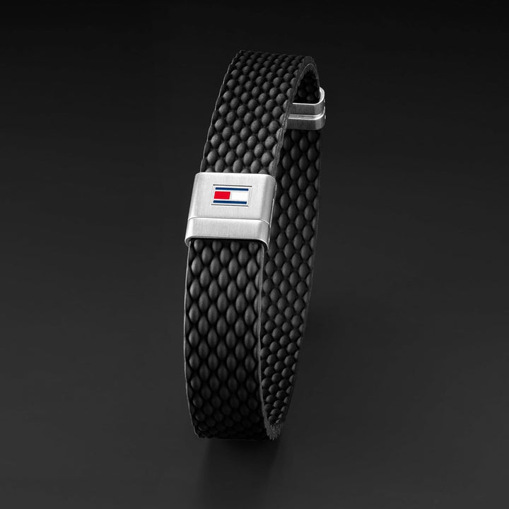 Tommy Hilfiger Jewelry armband für Herren aus Silikon aus Blau oder Schwarz, Black