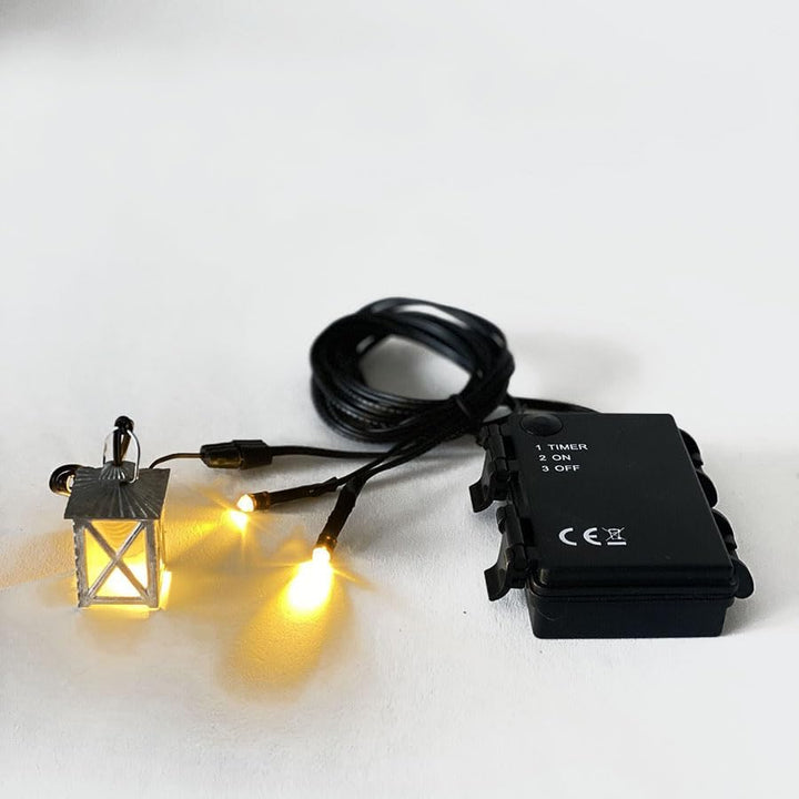 FADEDA Batteriebox f. 3X AA, für 1 Stecker +2 LED/Höhe:100 cm/handbemalt/detailgetreue Krippen Figur
