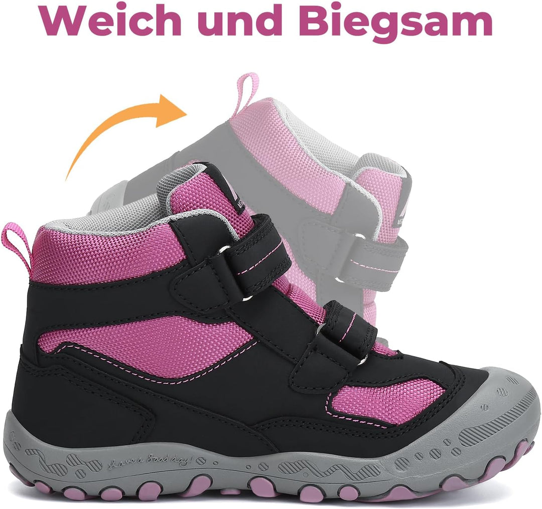 Mishansha Kinder Wanderschuhe Trekking Wanderstiefel Outdoor Trekkingschuhe 26 EU Erikaviolett, 26 E