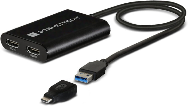 Sonnet Dual 4K HDMI 2.0 Adapter for M1 Macs, USB3-DHDMI