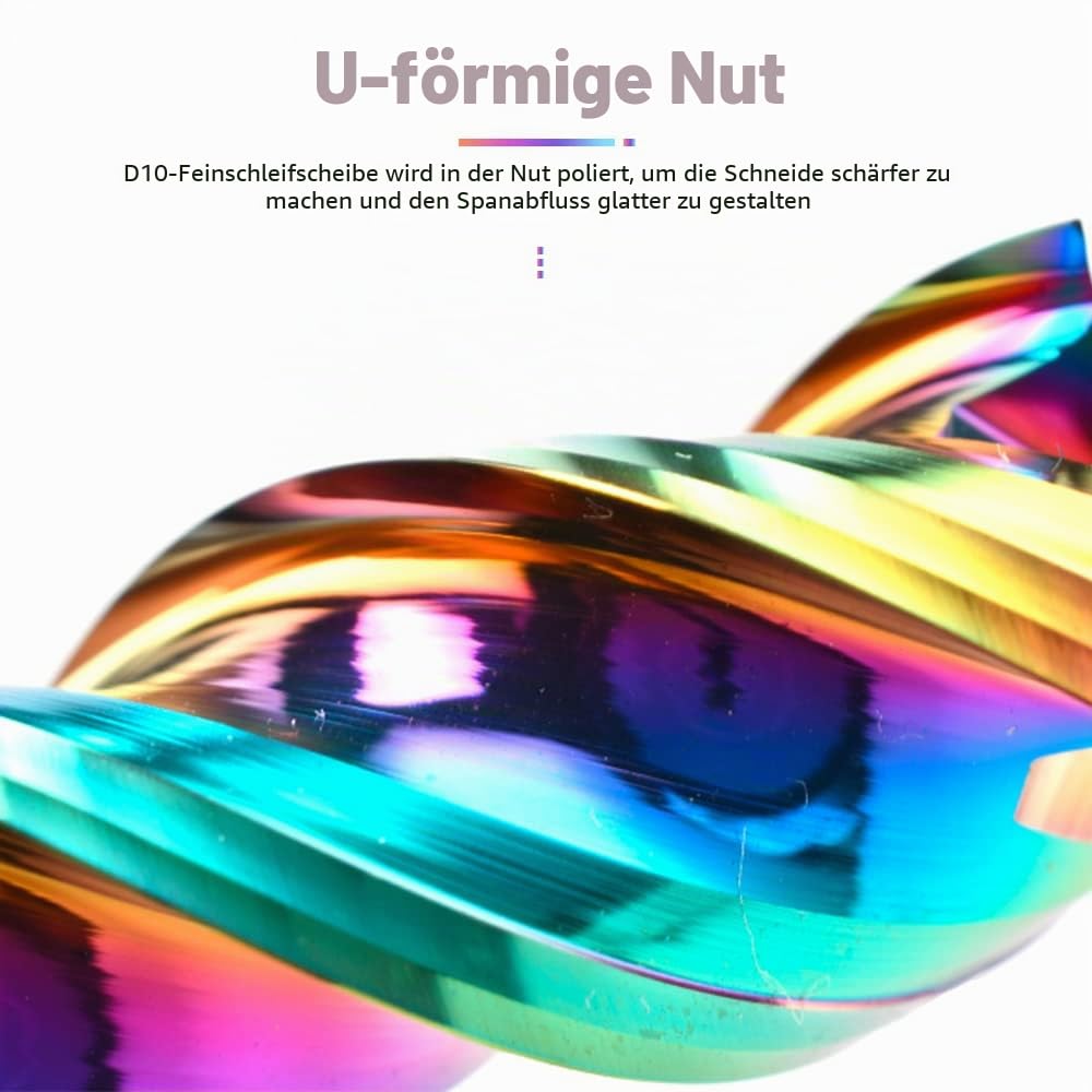 4mm Hartmetall-quadratische Endfräse für Aluminiumkupferanwendungen, 3-Flöte, 4mm Schneiddurchmesser