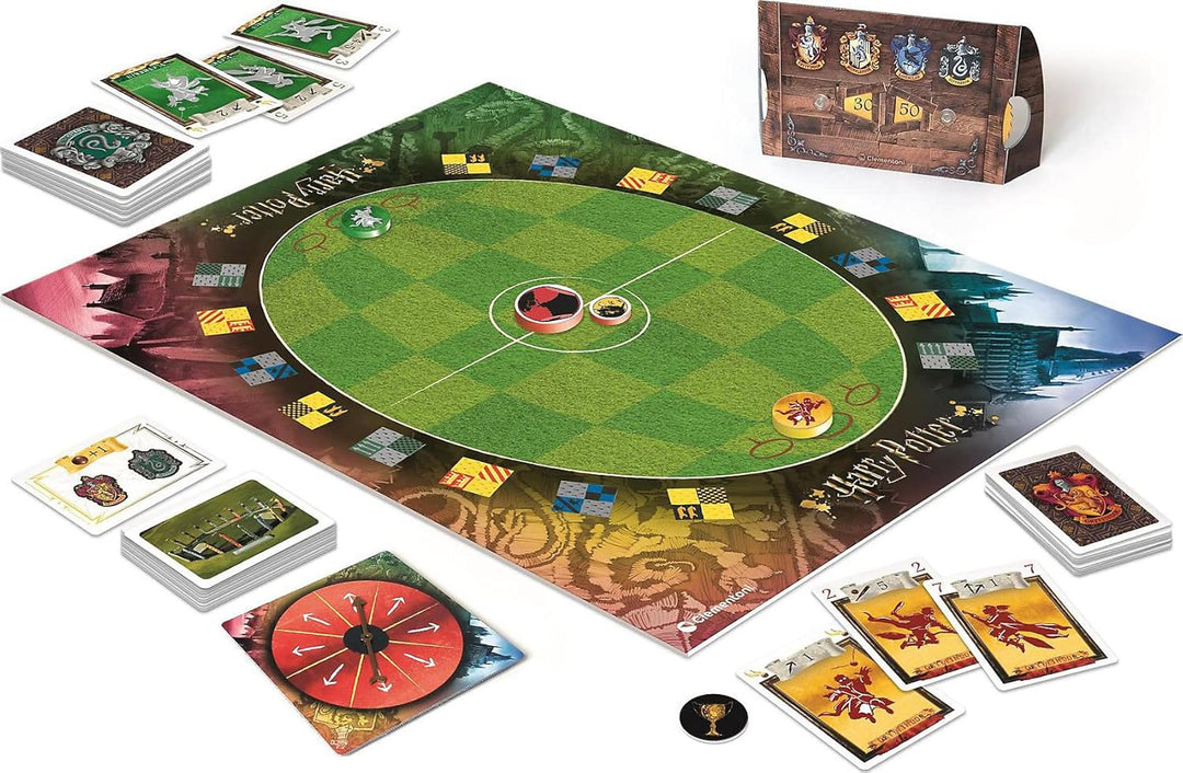 Clementoni Harry Potter Quidditch-Turnier - Gesellschaftsspiel für Kinder ab 8 Jahren & Erwachsene -