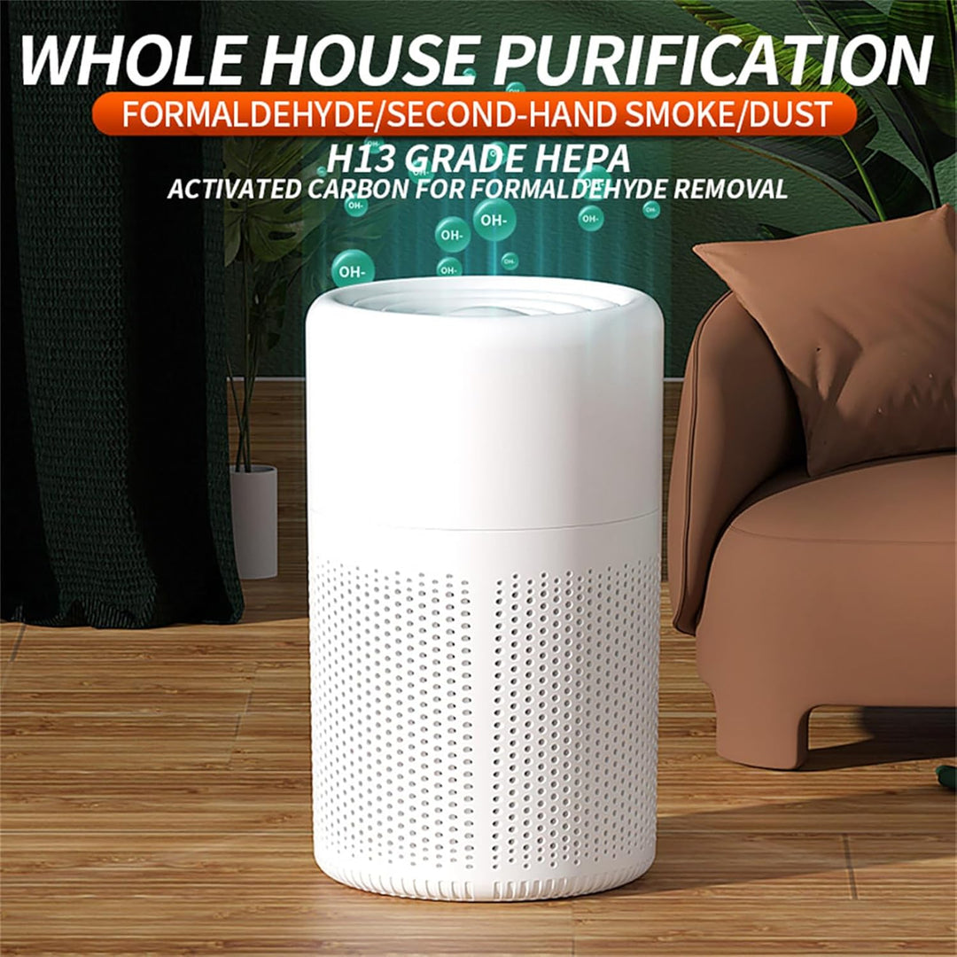 Luftreiniger Allergiker, H13 HEPA Luftfilter Air Purifier, USB Tragbarer Luftreiniger mit Aromathera